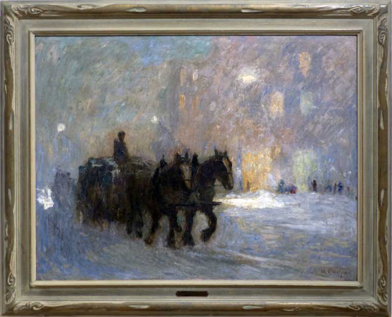 MNBAQ : Poudrerie rue Craig, Montreal,
par Maurice Cullen (1912)